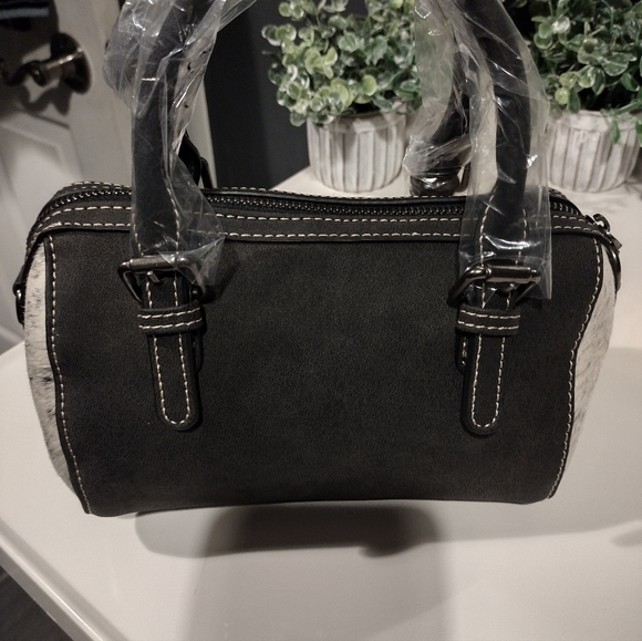 Wrangler Cowhide Pattern Satchel - Picture 2 of 2